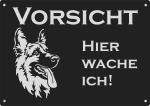 Deutscher Schäferhund | Aluminium Warnschild